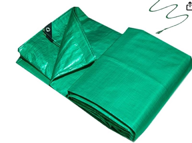 Plastic Awning Waterproof Thickened Rainproof Truck Tarpaulin PE Canopy Cloth Sunshade Ultralight Tarpaulin(Size:26.2X49.2ft/8X15m)