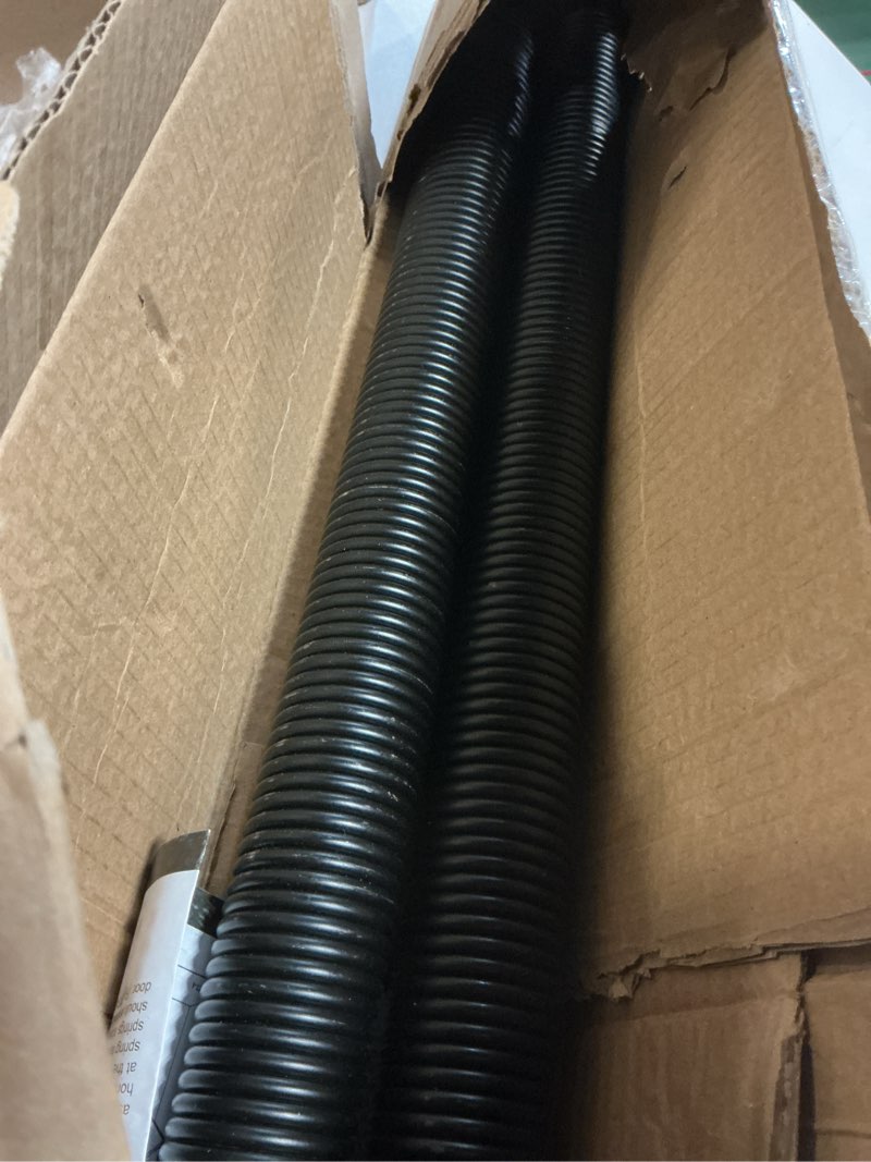 Condition photo showing Good Condition for Pair of 180 lbs Heavy Duty Garage Door Extension Springs Stretch Spring,High Precision Electrophoresis Black Coated for Corrosion Resistance,MIN 18000 Cycles for 7ft Garage Door Springs Replacement 180lb