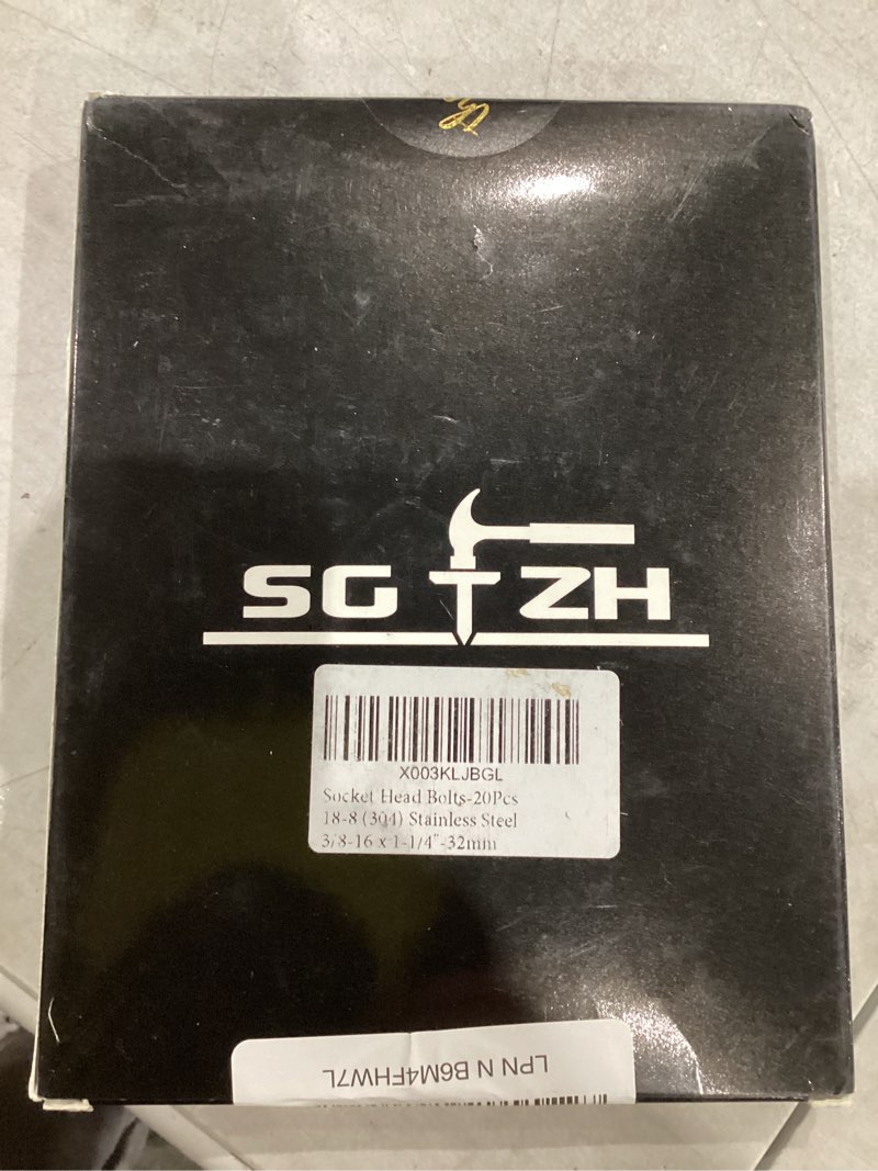 3/8-16 x 1-1/4" socket head cap screws bolts, 20pcs 304 stainless steel 18-8, allen socket hex drive
