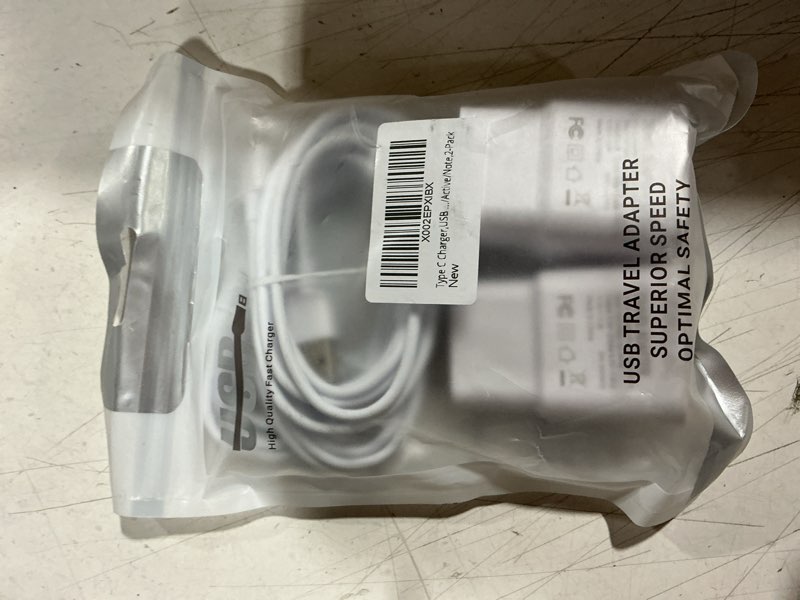 Condition photo showing Good Condition for samsung charger fast charging with usb type c cable 12ft for samsung galaxy s8/s8 plus/s9/s9 plus/s10/s10e/s26/s20/s20+/s21/s21+/s21 ultra/s25/s23/s22/s22+/s22 ultra/note 8/note 9/note 10/note 20 white 12ft