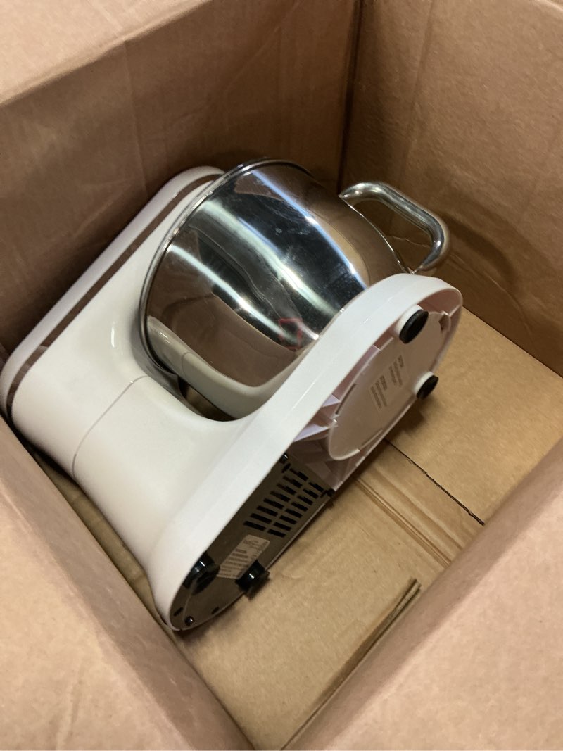 Condition photo showing As Is for HOWORK Electric Stand Mixer,10+p Speeds With 6.5QT Stainless Steel Bowl,Dough Hook, Wire Whip & Beater,for Most Home Cooks,Cream White