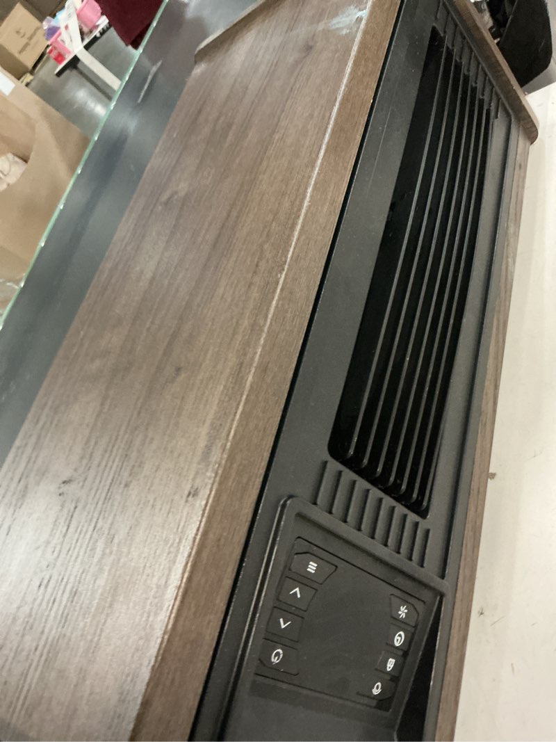 Condition photo showing As Is for utilitech utilitech 1500 -watt infrared quartz tower indoor electric space heater with thermostat with
