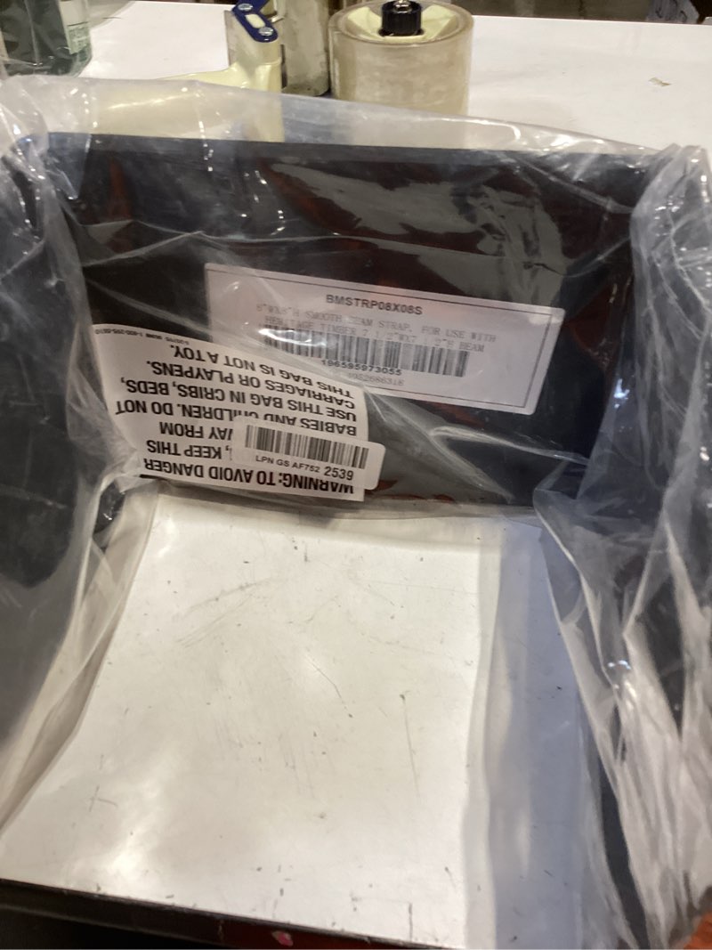 Condition photo showing Good Condition for ekena millwork 8"w x 8"h smooth beam strap, for use with heritage timber 7 1/2"w x 7 1/2"h beam smooth strap 8-in. w x 8-in. h