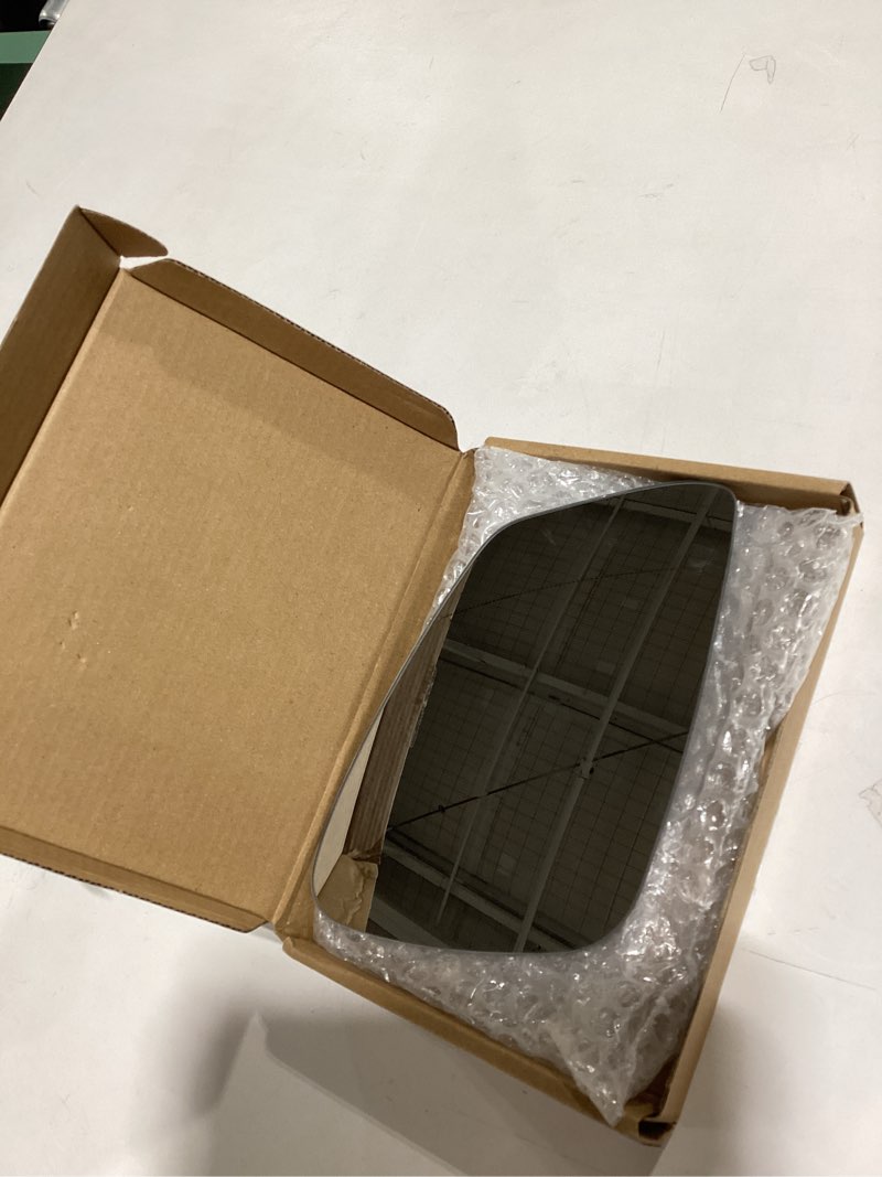 Condition photo showing As Is for right passenger side mirror glass replacement for 2009-2019 bmw m2-m7 series, f20 f22 f30 f32 f34 f36 f80 228i 320i 328i 330i 335i 428i 430i 435i 535i 550i 640i rearview heated mirror only for 2-pin