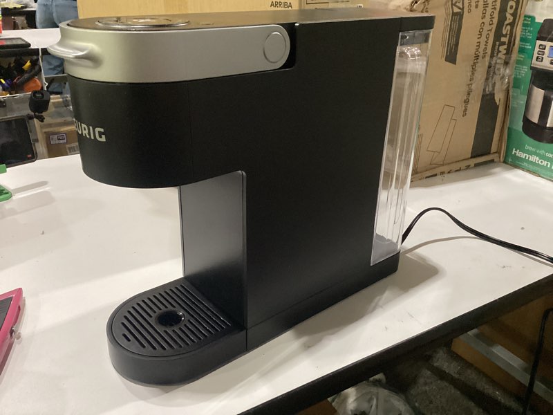 Condition photo showing Good Condition for keurig k-slim single serve k-cup pod coffee maker, multistream technology, 3 brew sizes, slim and sleek design, 46oz removable reservoir, black
