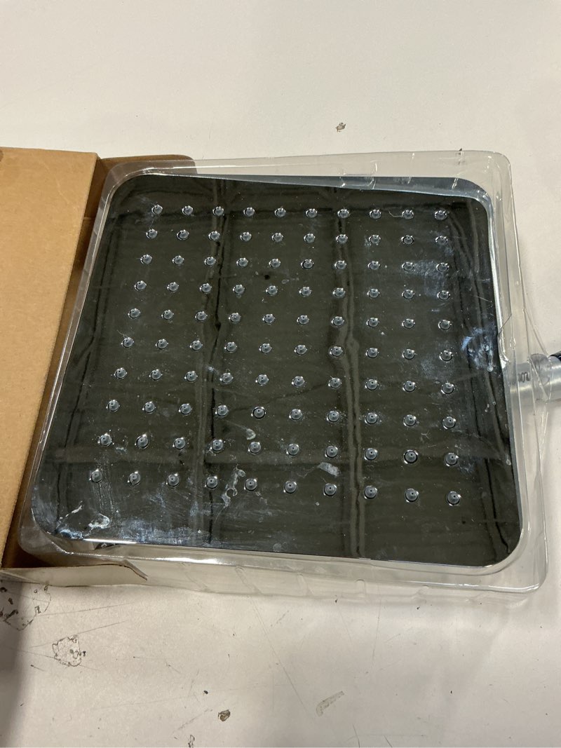 Condition photo showing As Is for SparkPod Shower Head - High Pressure Rain - Luxury Modern Look - Tool-less 1-Min Install - The Perfect Adjustable Replacement For Your Bathroom Shower Heads (6" Square, Luxury Polished Chrome)