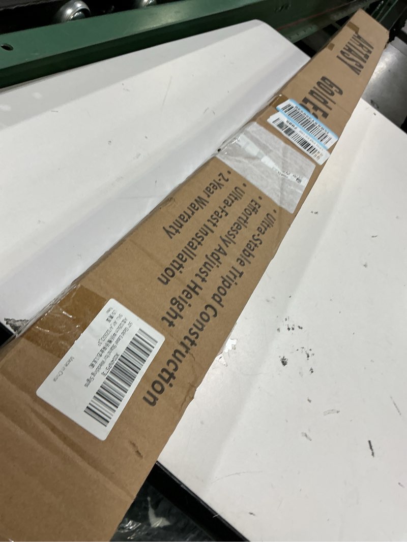 Condition photo showing Good Condition for artasy 50" gold easel stand for wedding sign, adjustable metal easel for display, poster, painting canvas, portable large welcome sign stand for home and office gold 50" height