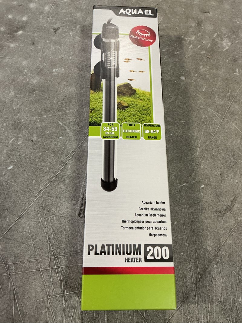 Condition photo showing New/Like New for Aquael Platinium Aquarium Heater for Freshwater & Saltwater Aquariums - 200 Watt  34-53 Gallons
