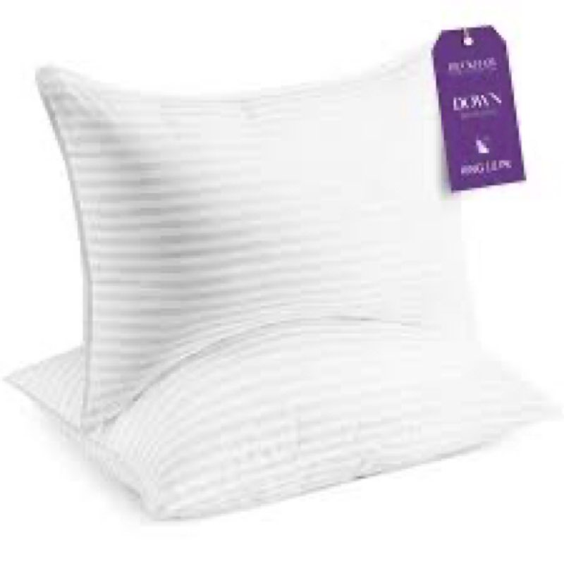 Beckham Hotel Collection Bed Pillows King Size Set of 2 - Down Alternative Pillow for Back, Stomach 