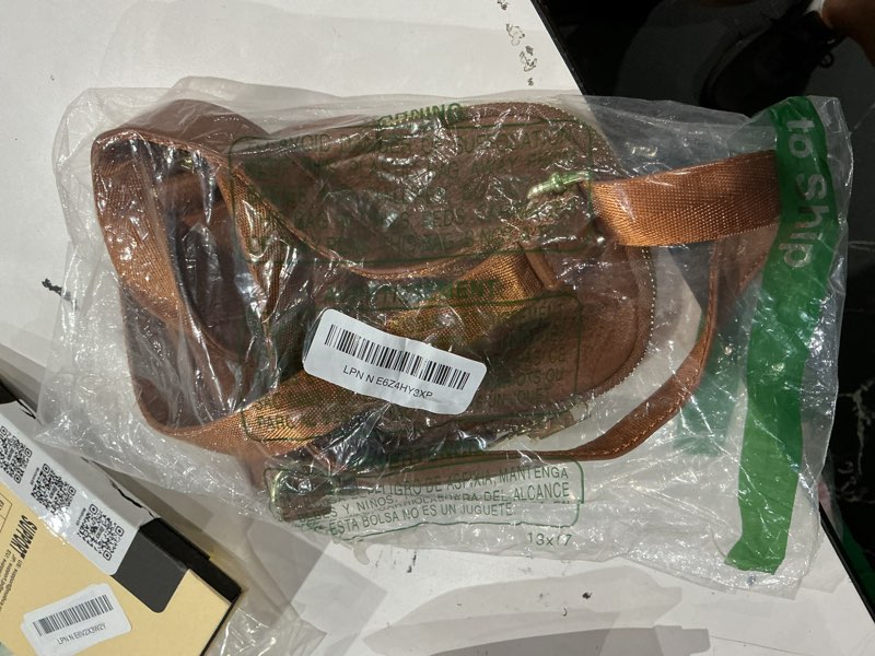 Condition photo showing Good Condition for inicat women's small sling bag, lightweight everyday vegan leather crossbody purse for daily essentials and travel light brown small