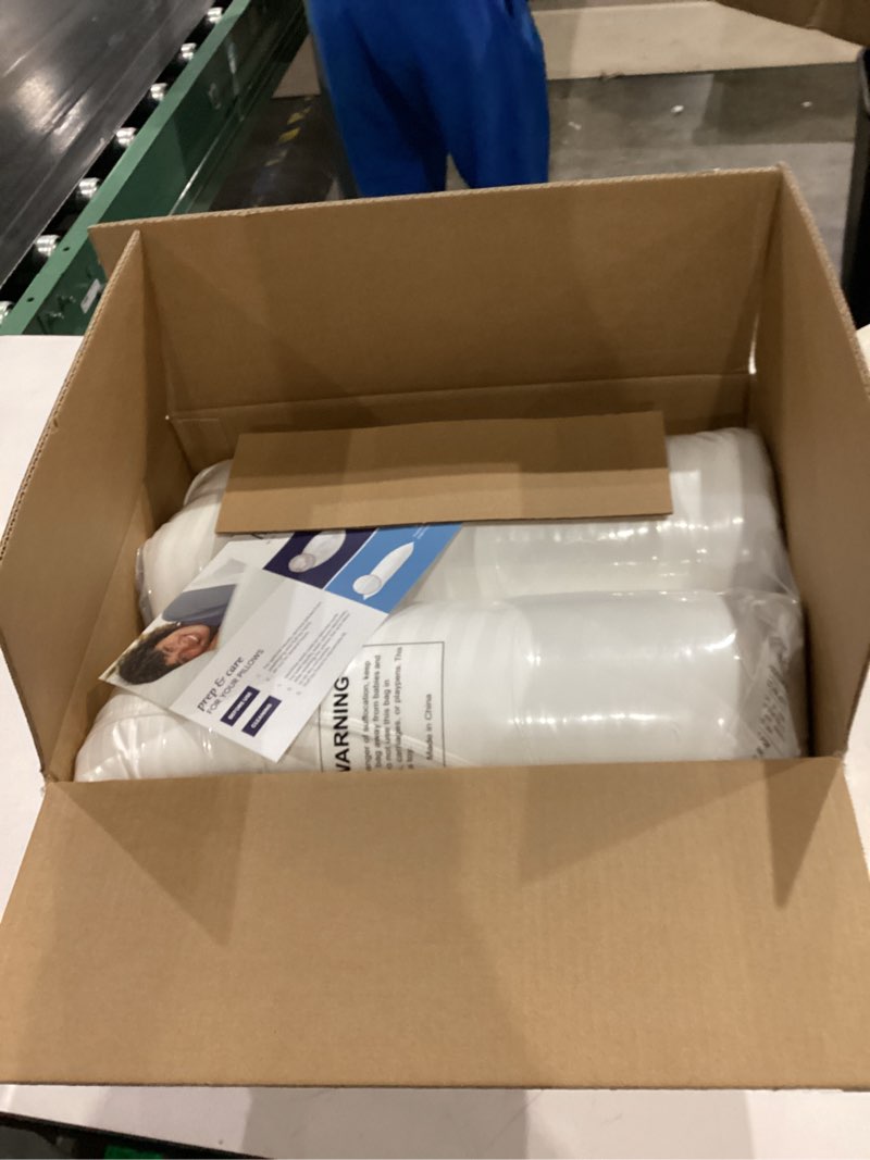 Condition photo showing New/Like New for beckham hotel collection bed pillows standard/queen size set of 2 - original soft down alternative pillow for sleeping - soft support for back, stomach or side sleepers queen / standard white