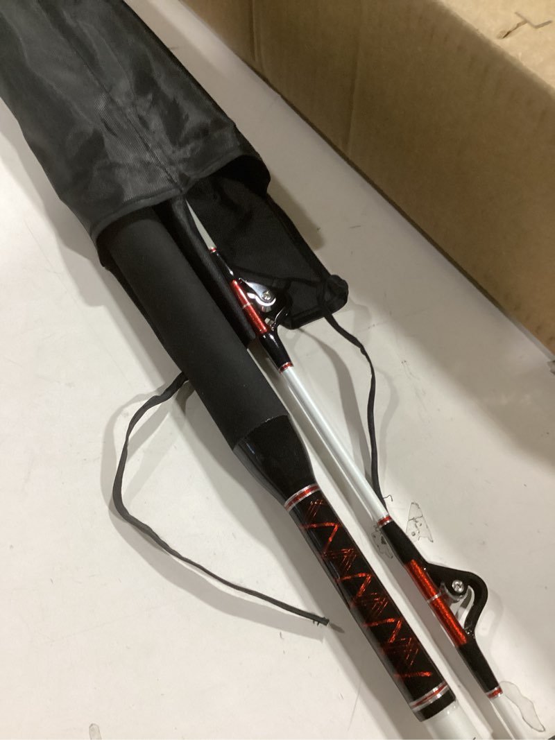 Condition photo showing Good Condition for Fiblink Trolling Rod Saltwater Deep Dropper Big Game Rod Conventional Boat Roller Rod Carbon Fishing Pole (2 Pieces - 5'6" - 30-50lbs)