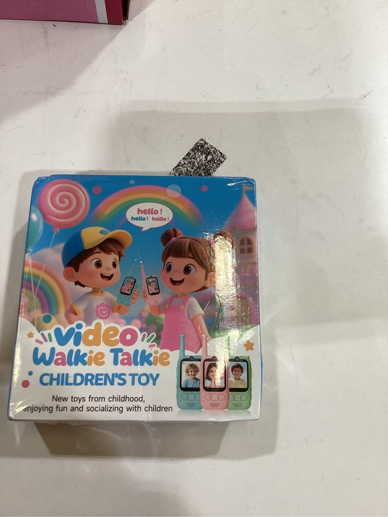 Condition photo showing Good Condition for Kids Audio/Video Walkie Talkies, 2 Pack Rechargeable Walkie Talkies for Kids with 2’’ Screen & Camera & Voice Changer, Long Range Boys Girls Toys for Indoor Outdoor Camping Hiking Games (Green/Green)