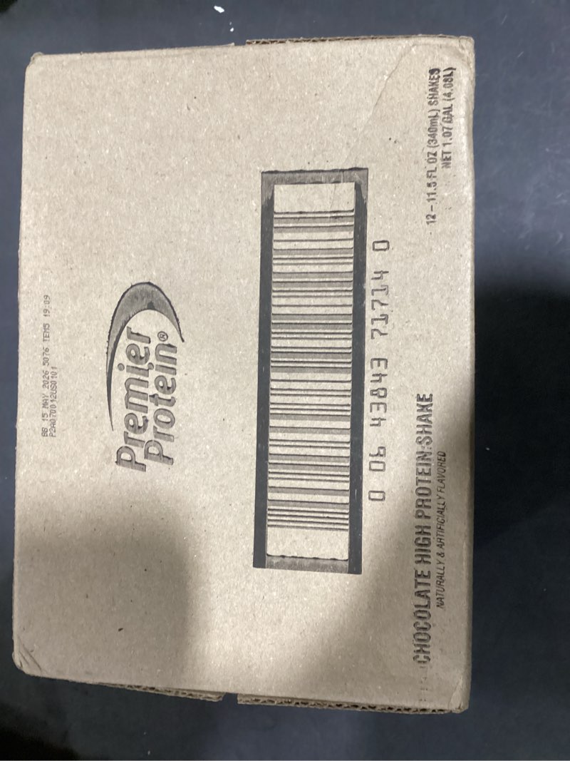 Condition photo showing New/Like New for Premier Protein Shake, Chocolate, 30g Protein, No Added Sugar, 24 Vitamins & Minerals to Support Immune Health, 11.5 fl oz, 12 Pack (Packaging May Vary) 11.5 Fl Oz (Pack of 12)