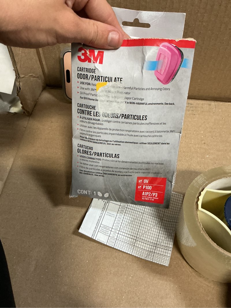 Condition photo showing Good Condition for 3m 2-pack pink reusable p100 chemical carbon filter