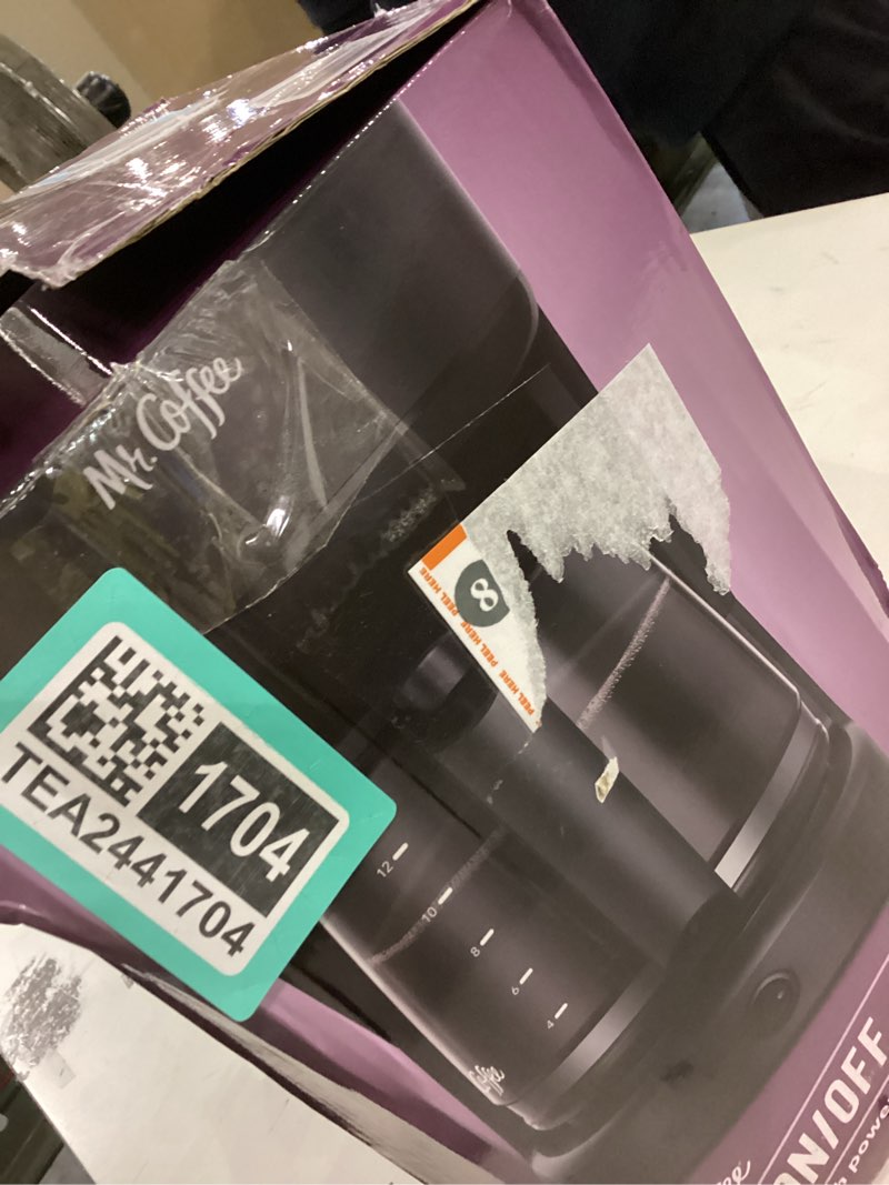 Condition photo showing As Is for Mr. Coffee