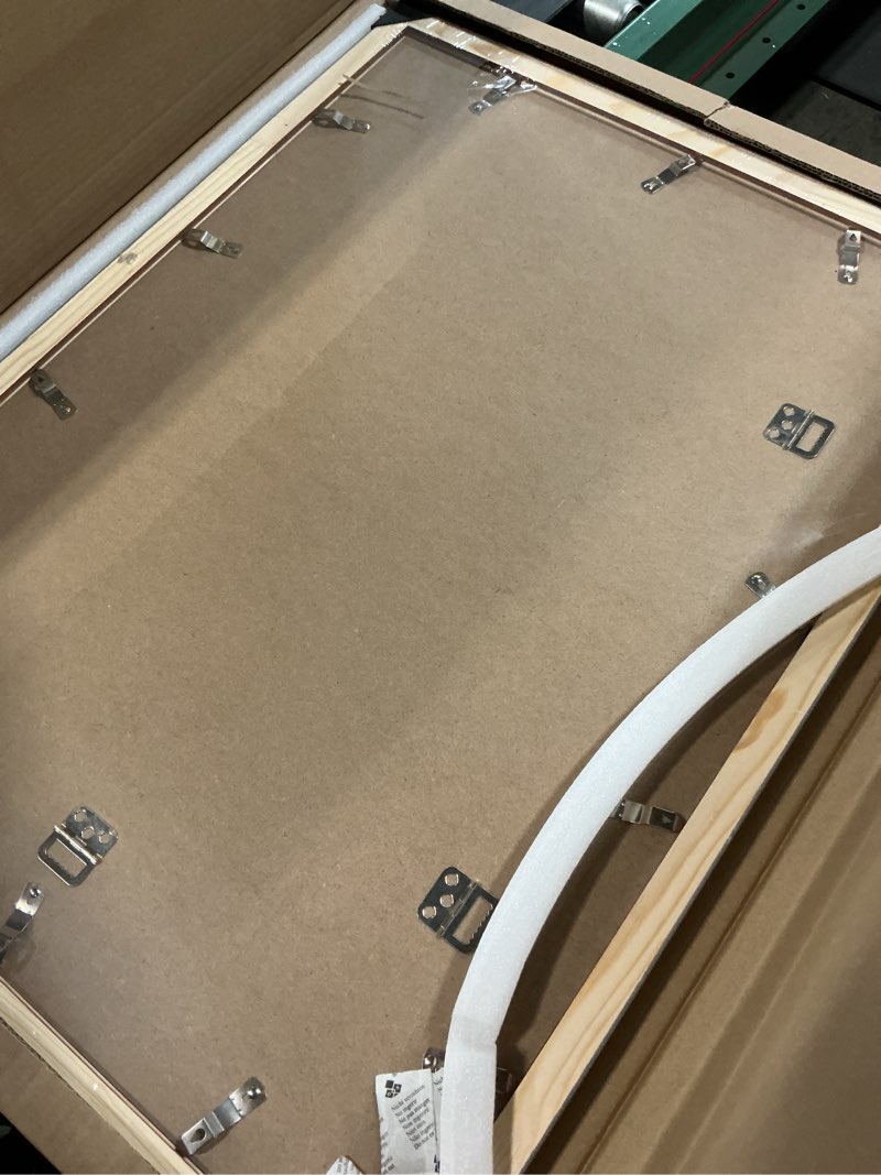 Condition photo showing Good Condition for 20x27 wood frame brown, rustic natural wooden 27x20in poster picture frame, distressed 20 x 27inch woodgrain gallery photo frame with hd plexiglass, horizontal vertical wall mounting display 1pcs brown 20x27