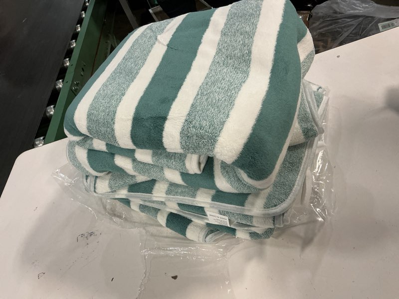 Condition photo showing Good Condition for REDKISS Ultra Soft Bath Towel Set 6-Piece 35"x70" | 100% Microfiber, Highly Absorbent | Quick Dry Towels for Bathroom, Spa, Gym | 2 Bath, 2 Hand, 2 Washcloths | Green