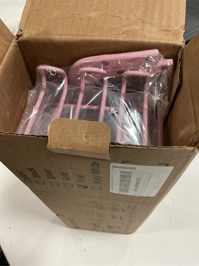 Condition photo showing New/Like New for pink shower caddy for bathroom - never rust hanging shower organizer with soap basket and hooks - large capacity 3 tier aluminum over the showerhead caddy