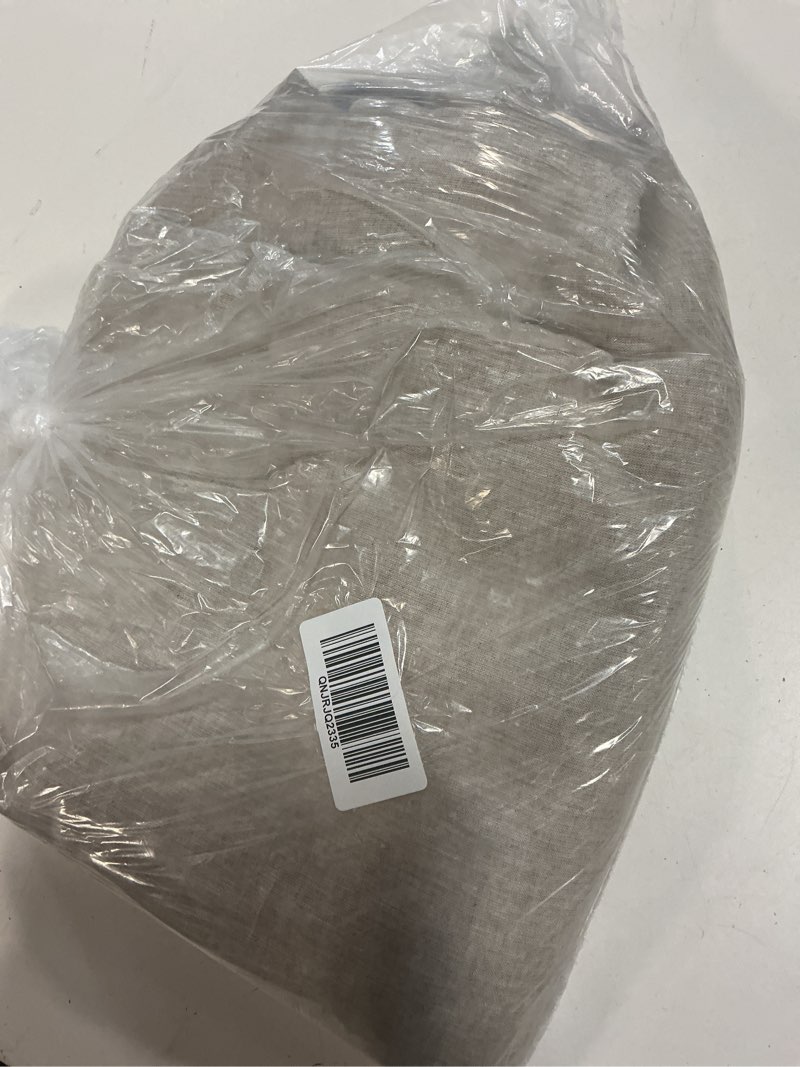 Condition photo showing Good Condition for european linen room darkening curtain - single panel, 48x96, flax