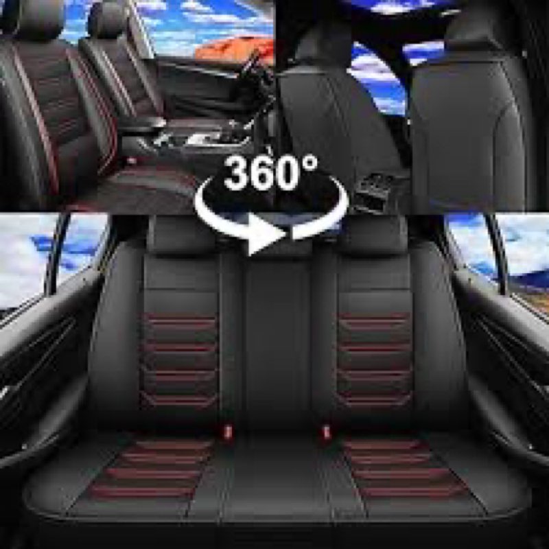 FiveFox Fit Forester Car Seat Covers for Select Subaru Forester 2007-2026 - Luxury Full Coverage Lea