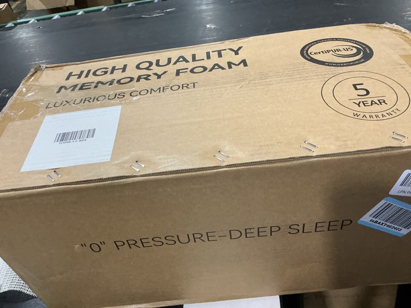 Condition photo showing New/Like New for extra firm mattress topper full: 3 inch high density foam for back pain relief, super supportive cooling breathable bed topper, bamboo washable anti-slip cover, certipur-us oeko-tex certified 75x54 full 3 inch extra firm
