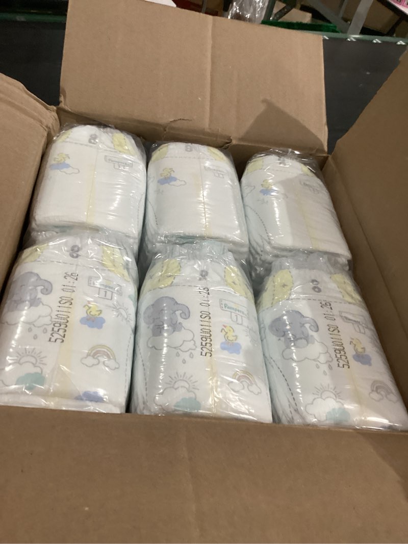 Condition photo showing New/Like New for Pampers Swaddlers Diapers, Size 1 (8-14 lbs), 198 Count, Absorbent, Keeps Baby Dry and Comfortable, Skin Safe Disposable Baby Diaper (Packaging May Vary) Size 1 198