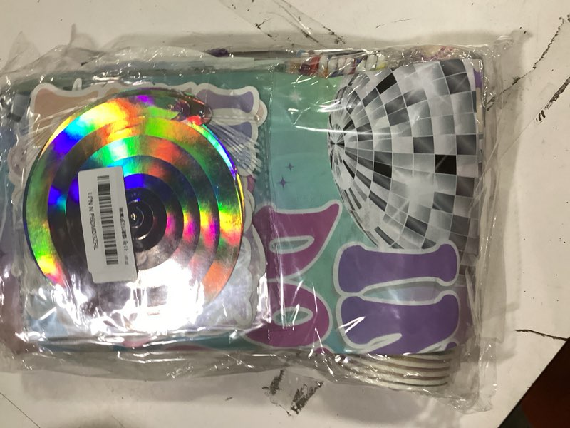 Condition photo showing Good Condition for 10th birthday decorations for girl,198pcs in my double digits era party decor 10 year old birthday decorations plates and napkins cups tablecloth banner honeycomb for double digits era party supplies
