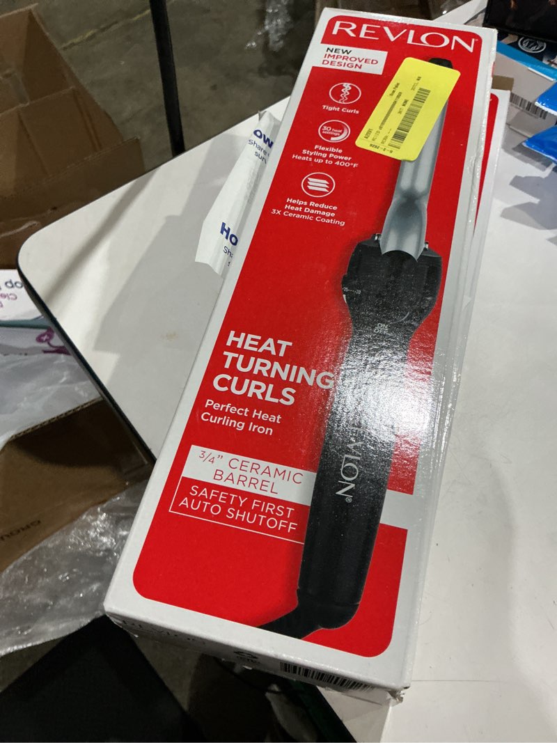 Condition photo showing Good Condition for revlon perfect heat 3/4" triple ceramic curling iron, black