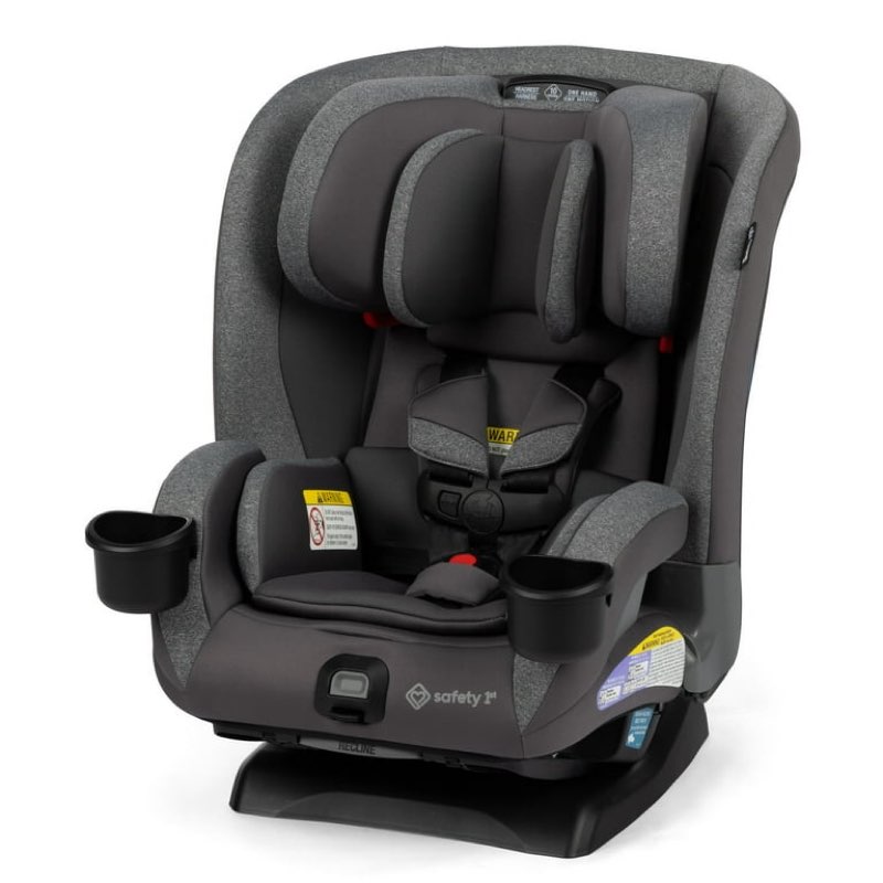 safety 1st slimride 4-in-1 convertible car seat, grey all day, infant & toddler, unisex