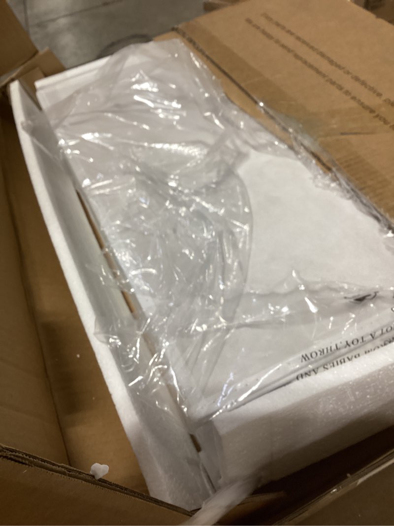 Condition photo showing As Is for BOLUO Stackable Storage Drawers Closet Organizers and Storage Bins Fabric White 2 Drawer Dresser for Bedroom Office Modern L(15.7"D x 21.1"W x 16.1"H) White