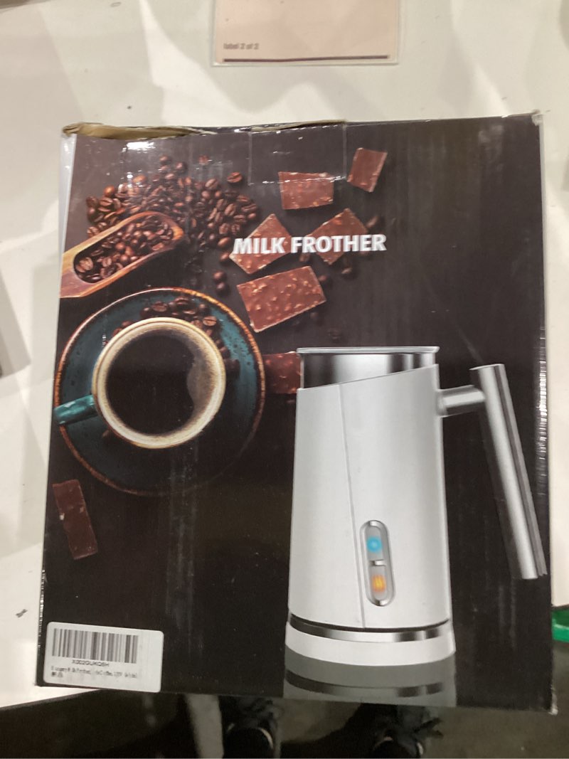Condition photo showing New/Like New for Huogary Milk Frother, Milk Frother and Steamer for Milk Foam & Hot Milk(4.5oz/10.5oz), Electric Milk Frother and Warmer for Homemade Latte, Cappuccinos, Macchiato, 120V, White White 11