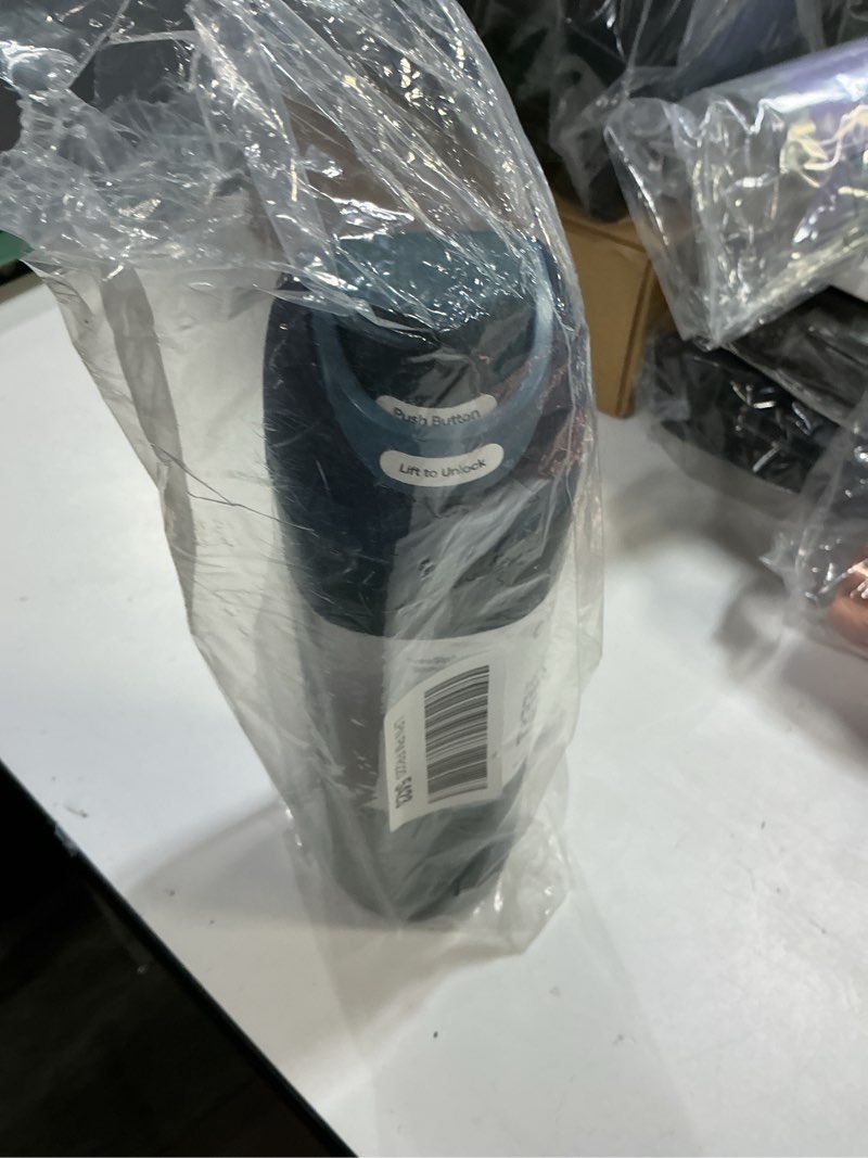 Condition photo showing Good Condition for Owala FreeSip Insulated Stainless Steel Water Bottle with Straw, BPA-Free Sports Water Bottle, Great for Travel, 24 Oz, Lost Signal Lost Signal 24 Ounces