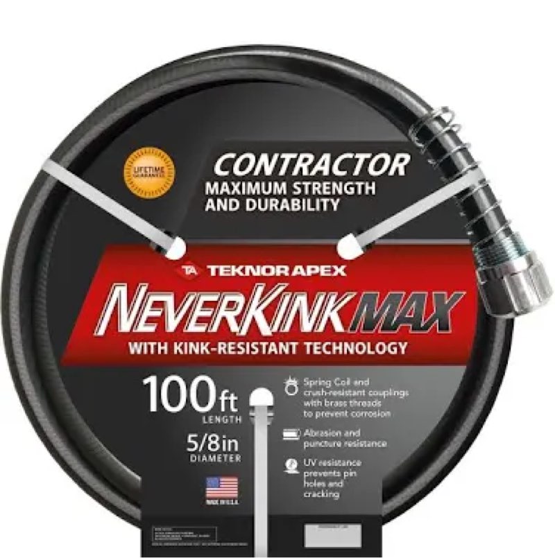 neverkink teknor apex 5/8-in x contractor-duty kink free vinyl
