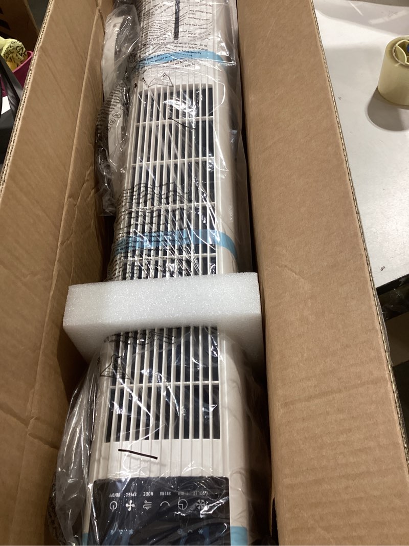 Condition photo showing Good Condition for 42 inch swamp cooler air conditioner w/4 mode & 3 speed, 15h timer, aroma&memory function, portable air conditioners no windows needed, 6 ice packs, 1.1-gal dual tank portable ac unit for room white