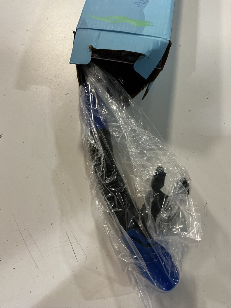 Condition photo showing Good Condition for greatever dry snorkel set,panoramic wide view anti-fog scuba diving mask,professional snorkeling gear for adults kids black blue small