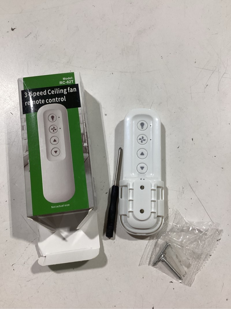 Condition photo showing New/Like New for ceiling fan remote control replacement for hunter 99770 99392 99813, compatible with hunter 99770 99392 99118 99122 99123 99119, light dimmer 3-speed wall mount (remote only) 99770 remote only