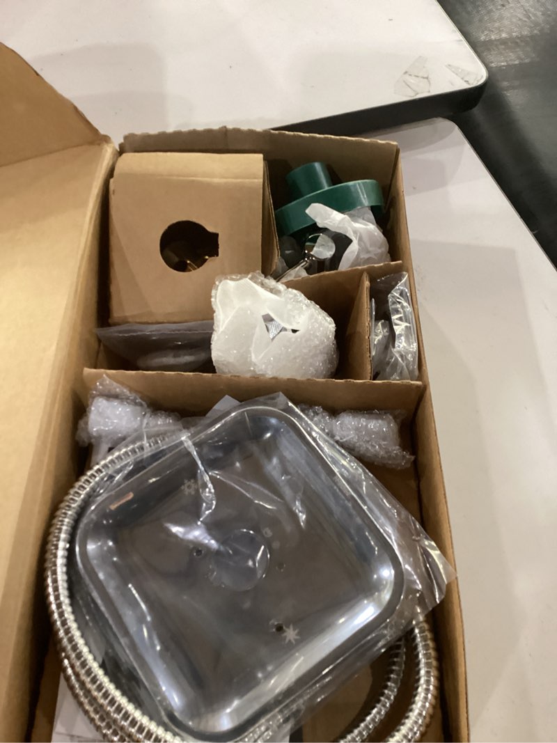 Condition photo showing Good Condition for moen ronan chrome single-handle modern shower faucet with square handheld rain shower spray head featuring magnetix, valve included, 82023