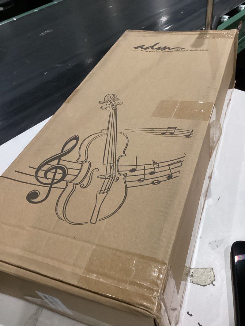Condition photo showing Good Condition for ADM Acoustic Violin for Kids Beginners,1/4 Size Acoustic Violin Fiddle for Teens Students Violin Starter Kit with Hard Case, Shoulder Rest, Bow, Violin Music Stand and Strings,Purple 1/4 Size Purple