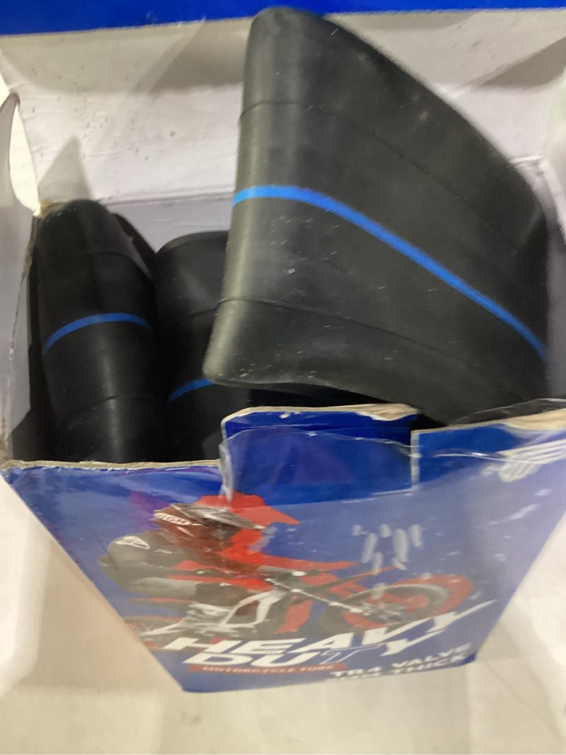 Condition photo showing As Is for pivotrax 70/100-19 (2.75/3.00-19, 80/100-19) 19" heavy duty e-bike electric dirt bike inner tube - 2 mm thickness-tr4 valve- fits most 3.00-19 mx tires, surron lightbee x, ultrabee, talaria, eridepro 70/100-19 (2.75/3.00-19)