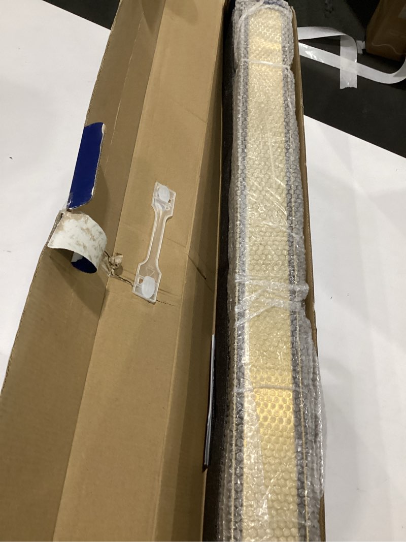 Condition photo showing As Is for dlone linear shower drain | 36" aisi 304 stainless steel linear drain, brushed gold shower drain with tile insert panel & adjustable feet, long rectangle shower floor drain in bathroom, balcony, etc brushed gold 36 inch