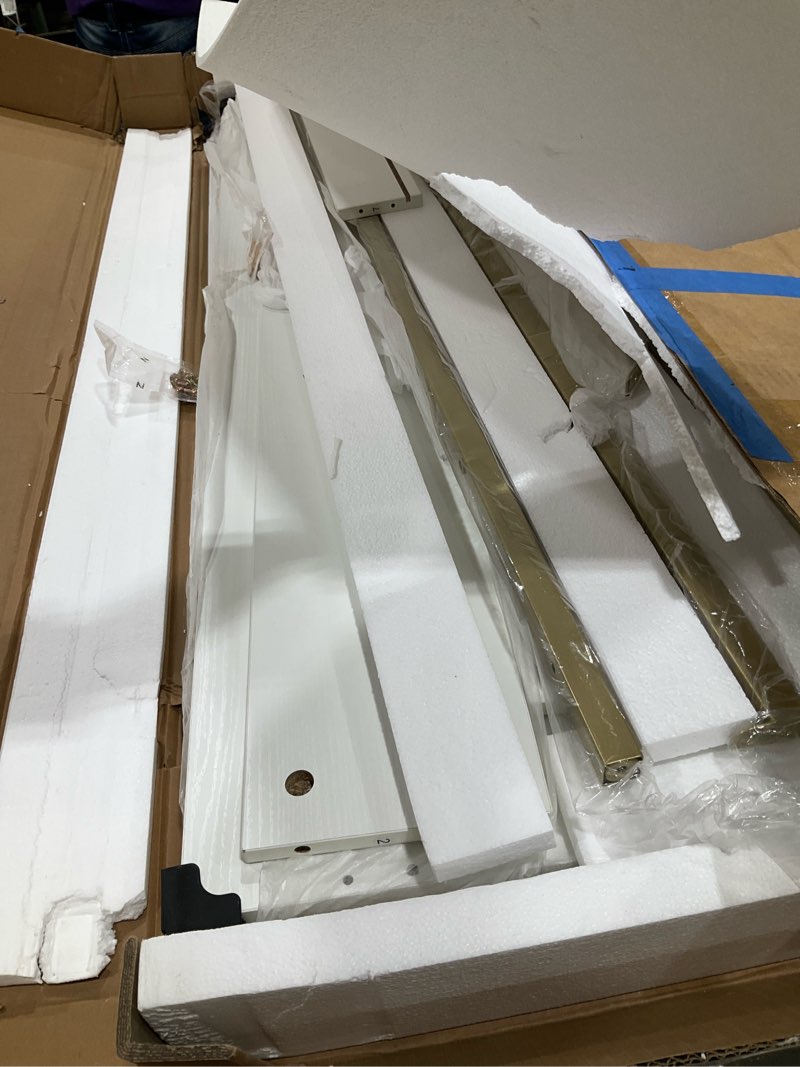 SUPERJARE Vanity Desk with Drawers, 47 inch Computer Desk, Modern Simple Home Office Desks, Makeup D