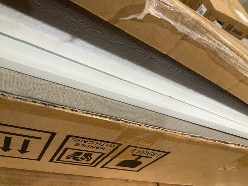 Condition photo showing Good Condition for 2-Tier Storage Bench, Shoe Bench with Padded Seat Cushion, Entryway Bench with 2 Drawers & Adjustable Shelves, White