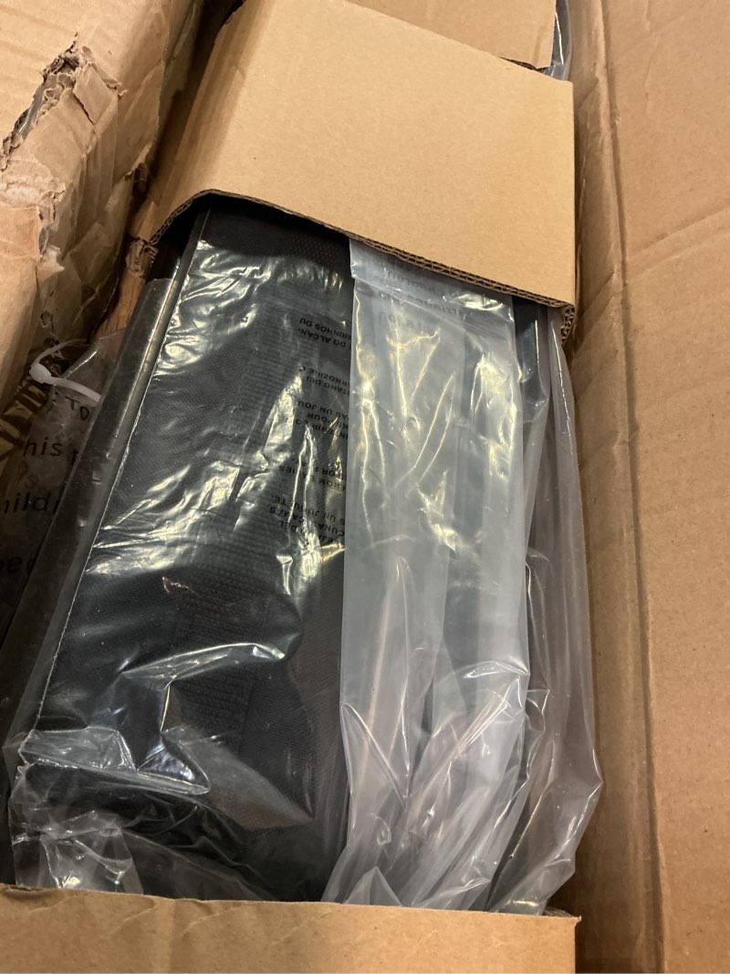 Condition photo showing Good Condition for 12x9ft / 16x10ft barricade backstop net, ball sports barrier, practice net for baseball, softball, lacrosse, soccer, basketball and more 12x9 ft - black
