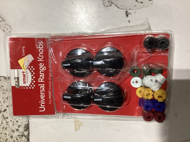 Condition photo showing Good Condition for smart choice range knob kit, black, fits most ranges and ovens.