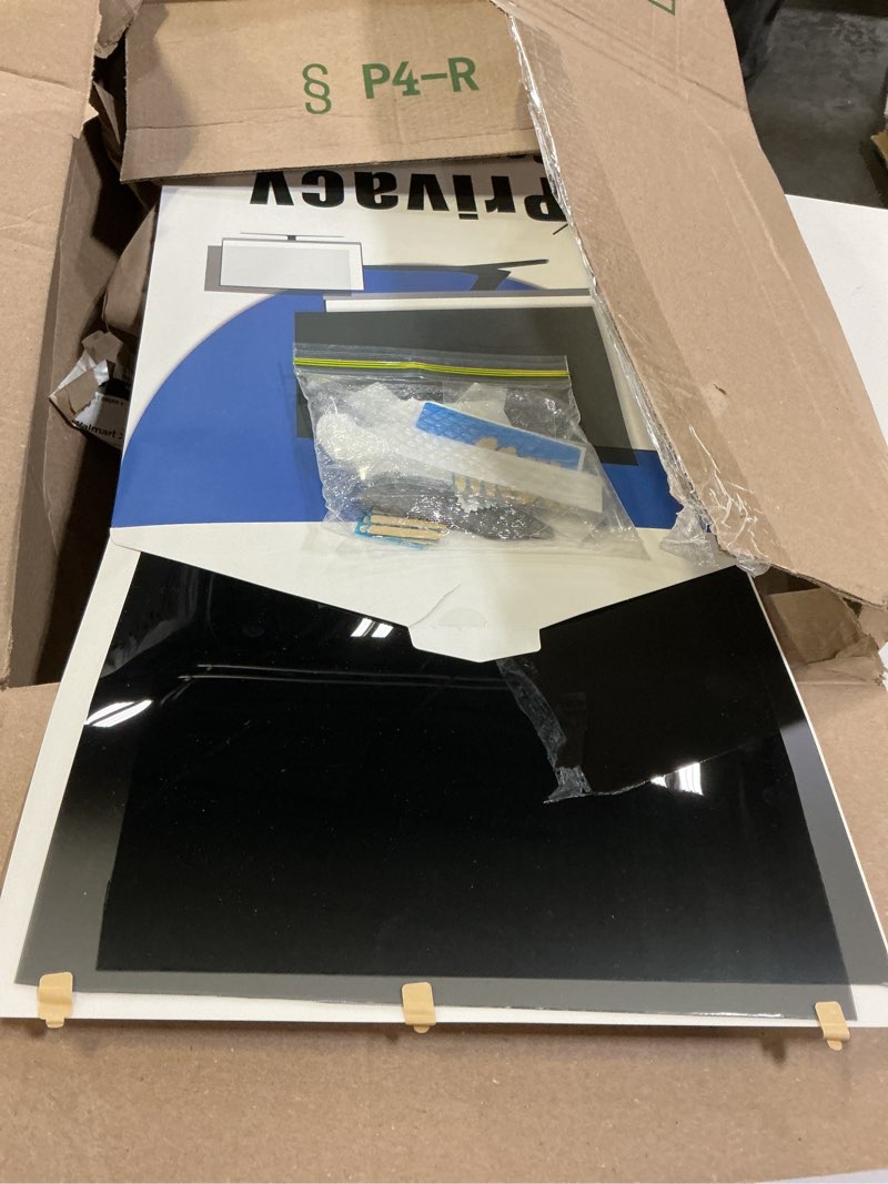 Condition photo showing Good Condition for [2-pack] 24 inch privacy screen for computer monitor 16:9 aspect ratio, eye protection anti blue light glare shield, 24inch removable black blackout anti spy desktop security private filter