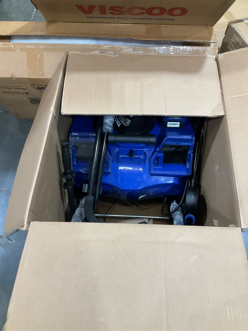 Condition photo showing As Is for Westinghouse WSnow18 48V Cordless Snow Blower 18 Inch Kit, Steel Auger, LED Light, 1200W Brushless Motor, 25ft Throwing Distance, Plows 650lbs/min, Compatible with Snow Joe Batteries 18 Inch with Battery/Charger