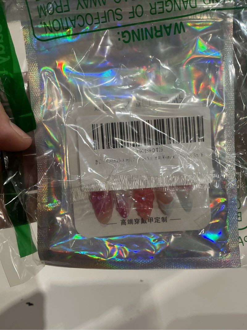 Condition photo showing Good Condition for handmade acrylic press on nails almond, simple false nails for women, reusable abs material fake nails, 10 pcs medium almond stick on fingernail, diy art at home with nails set (size m) purple m