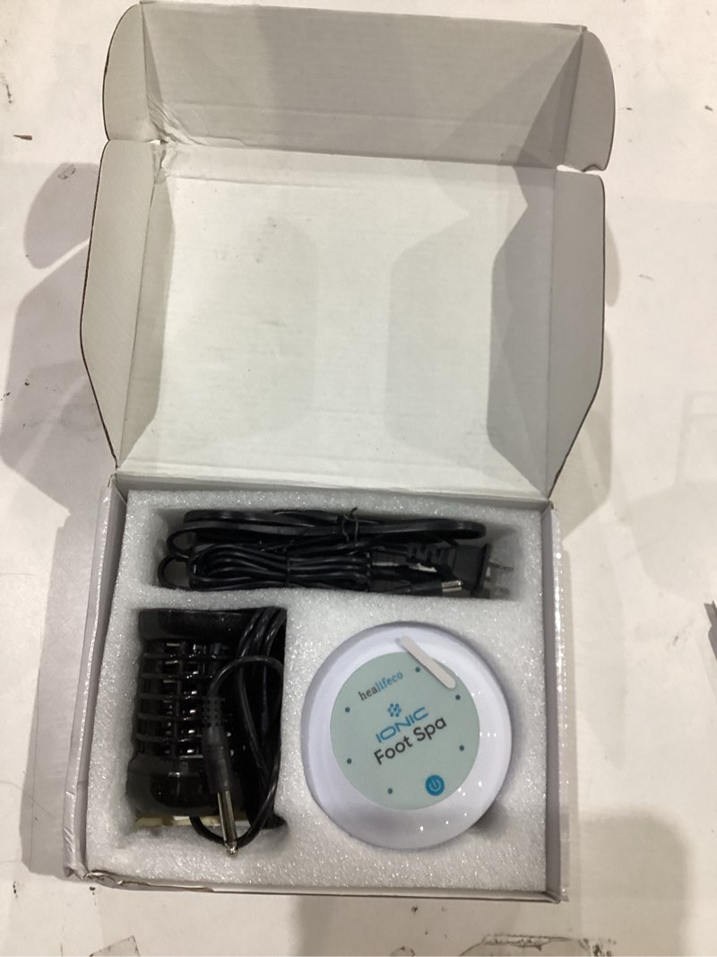 Condition photo showing As Is for Ionic Foot Spa by Healifeco – Ion Foot Bath Detox Machine - For Toxins, Heavy Metals & Free Radicals – Activates 2,000 Foot Detox Nodes – Easy 30-Min Home Detox – 90,000+ Happy Users Trust It