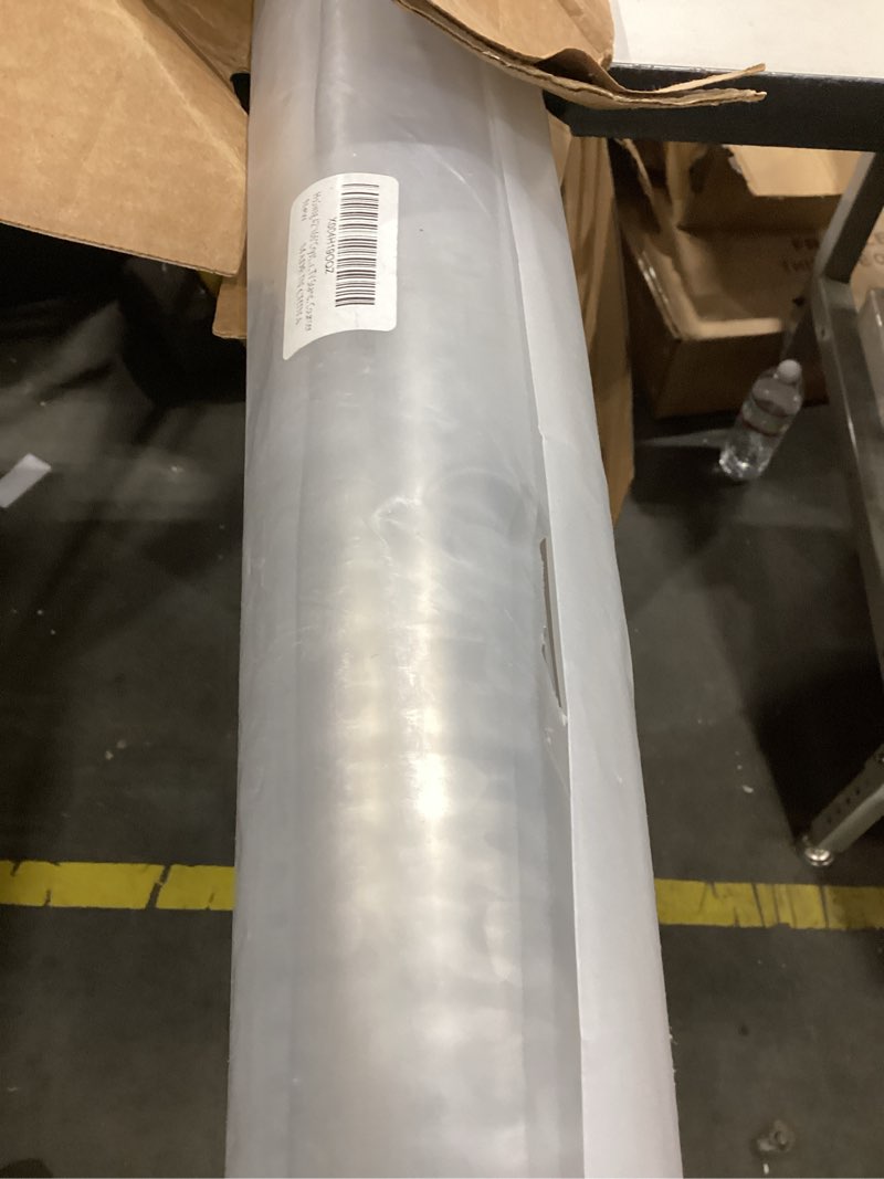 Condition photo showing As Is for 42"X66"Crystal PVC Table Cover Protector, Waterproof PVC Tablecloth, 1.5MM Thickened Rectangle Mat for Dinning, Desk, Coffee Table, Workbench, Dresser, TV-Stand, Counter 66" x 42" Clear 1.5mm